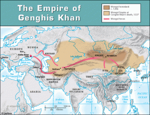 The Mongol Empire under Genghis Khan