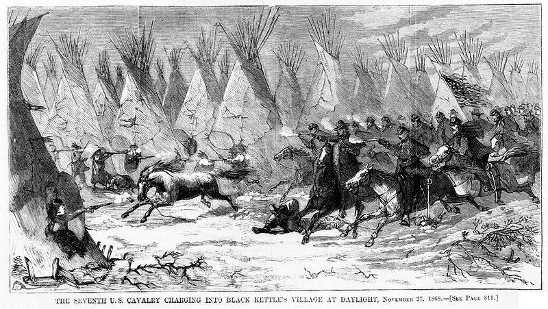 Custer charging