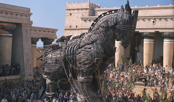 the Trojan Horse from "TROY"