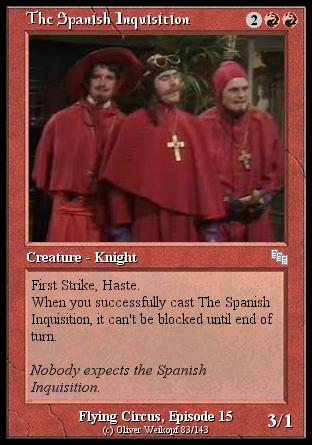 Spanish Inquisition - Magic Card