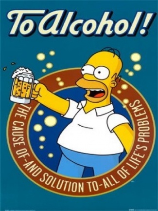 Homer Simpson: To alcohol, the cause of - and solution to - all of life's problems