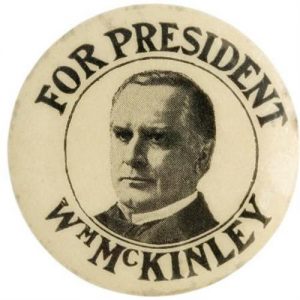 McKinley campaign button