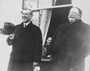 Taft at Wilson's inauguration