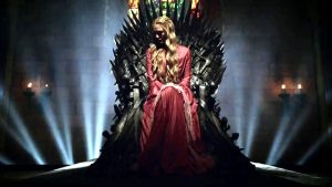 Queen Cersei Baratheon on the Iron Throne (Game of Thrones)