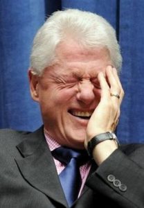 Bill Clinton face palm