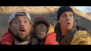 Jay and Silent Bob... and a monkey, all shocked