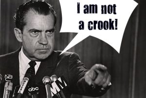 Nixon: "I am not a crook!"